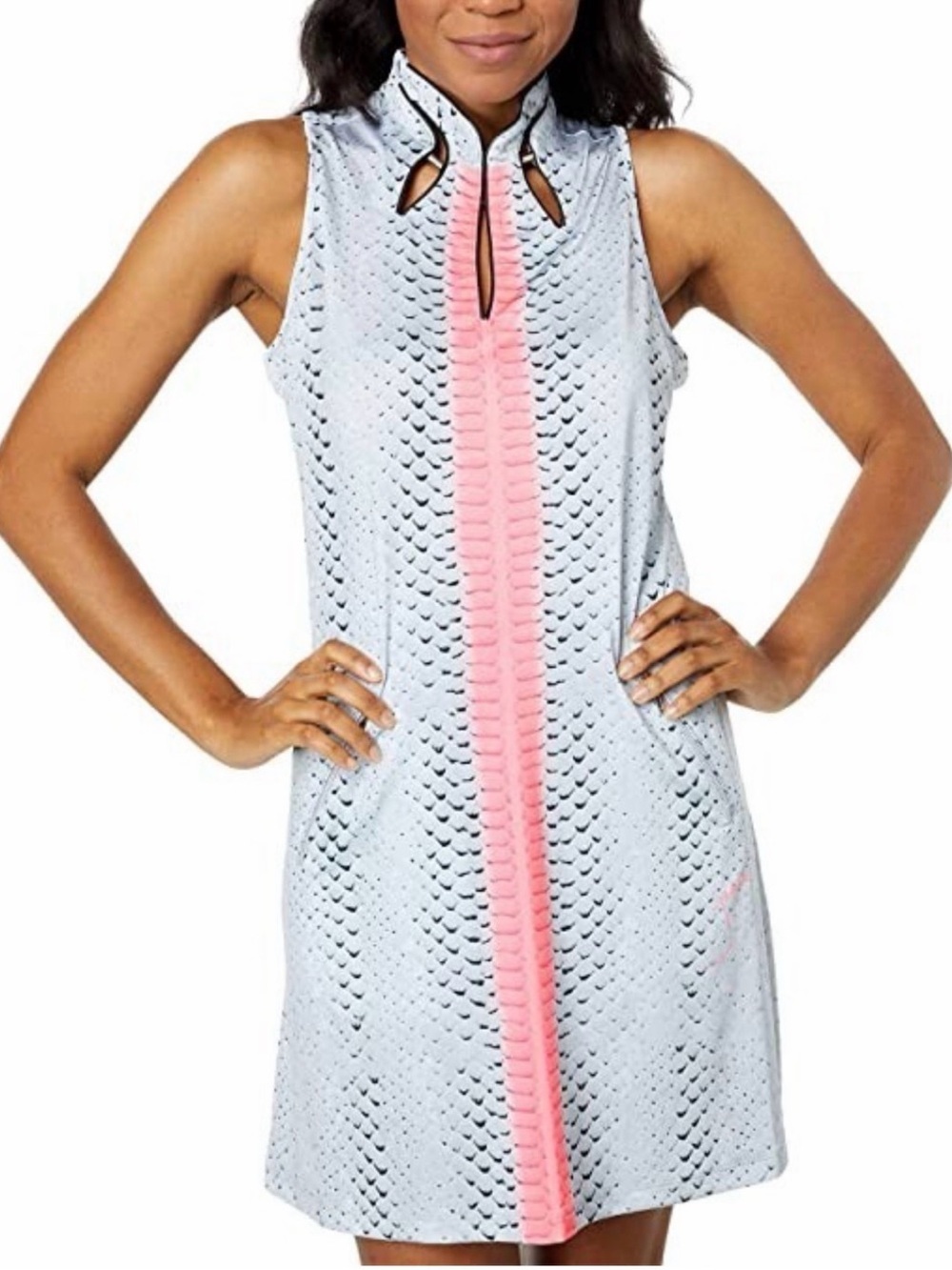 Jamie Sadock Habu Sleeveless Dress Mercury